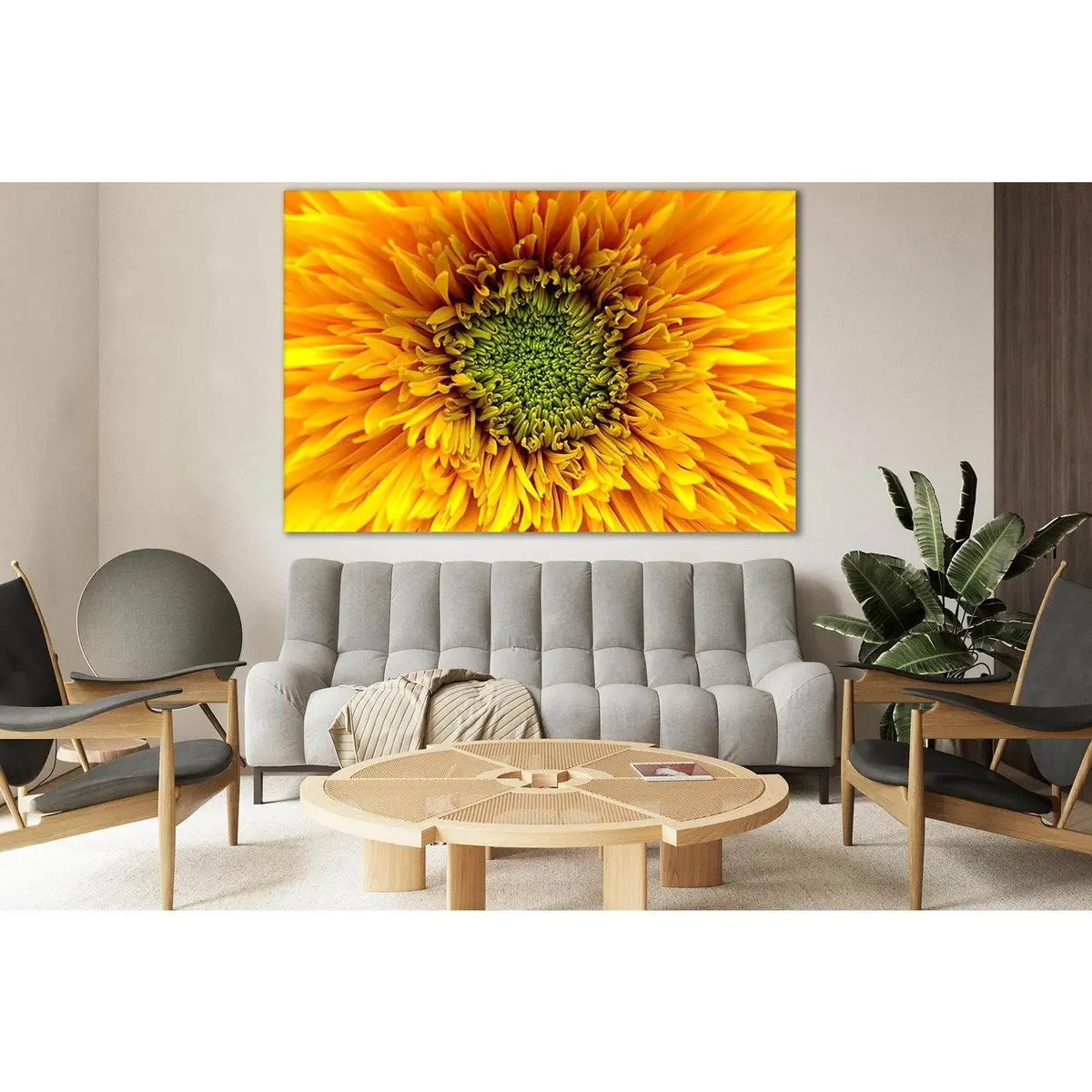 White And Green Flower №Sl727 Ready To Hang Canvas Print 2
