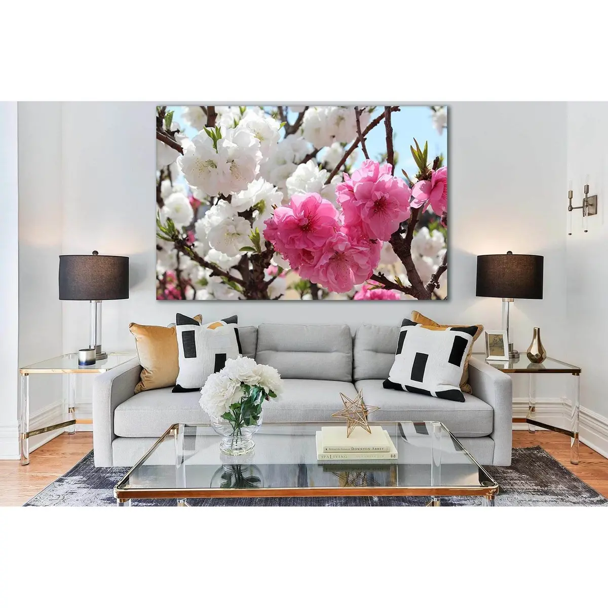 White And Pink Sakura №Sl825 Ready To Hang Canvas Print 1