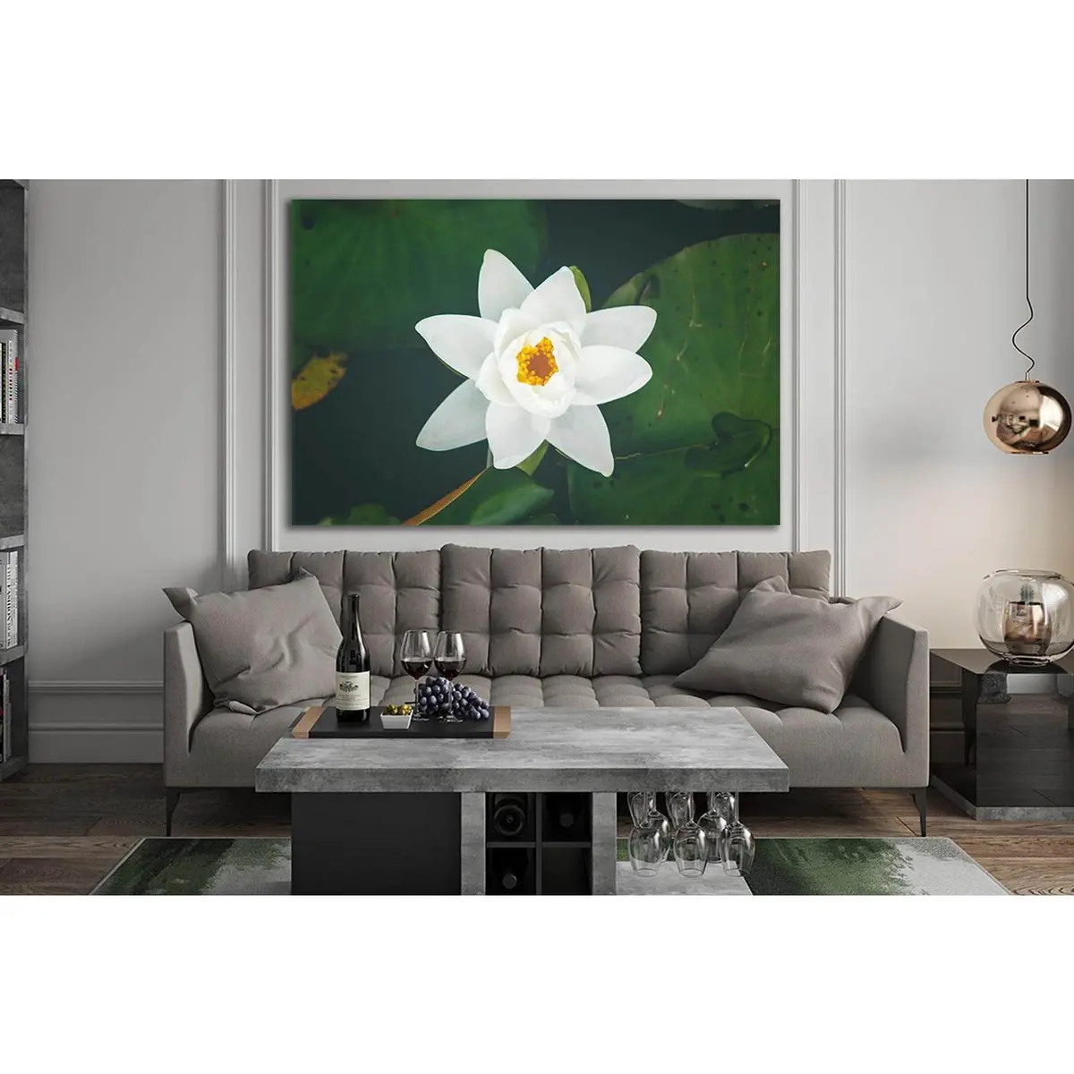 White Lily Flower №Sl696 Ready To Hang Canvas Print 1