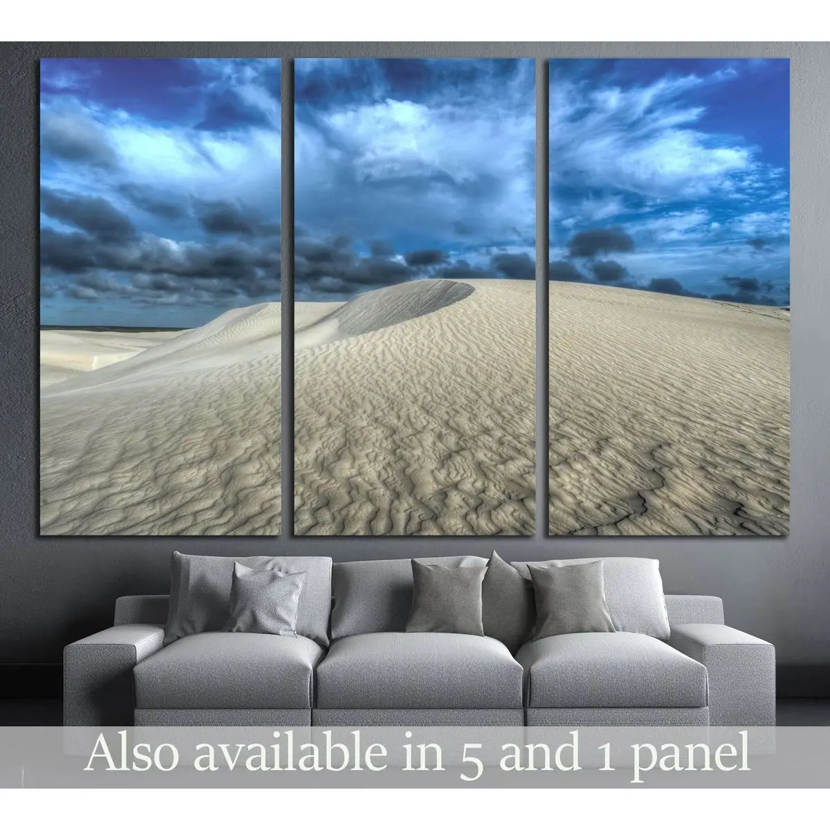 White Sand Dunes Of Nilgen Nature Reserve. №2856 Ready To Hang Canvas Print 5