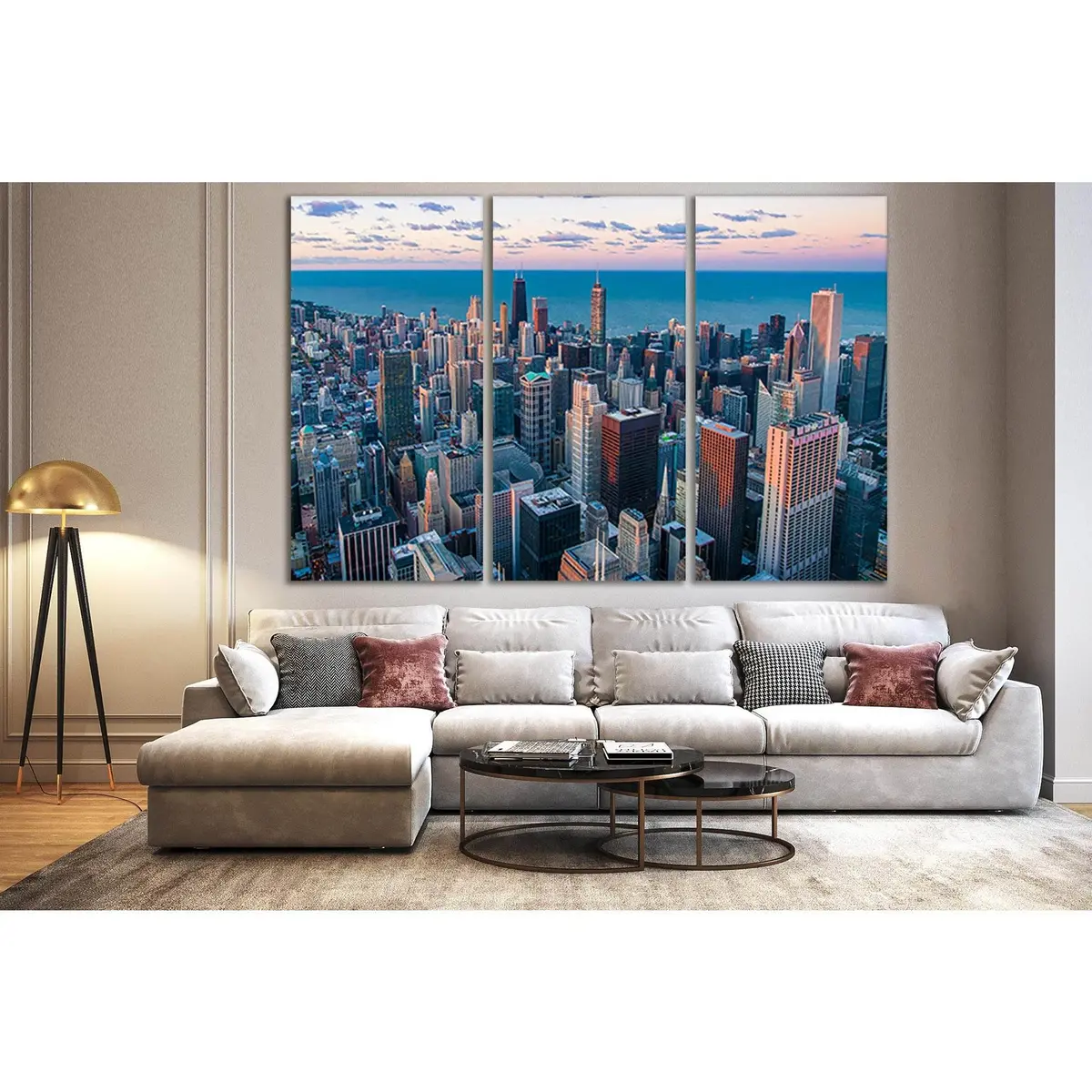 Willis Tower Chicago Skyline №Sl333 Ready To Hang Canvas Print 5