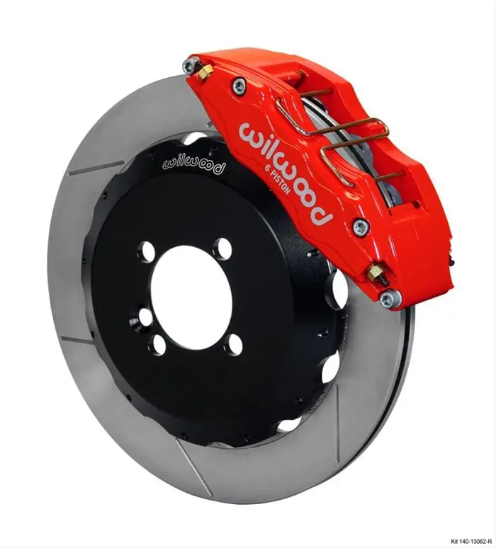 Wilwood Forged Dynapro 6-Piston Front Big Brake Kit – 140-13062-R For Track & Race Vehicles 1
