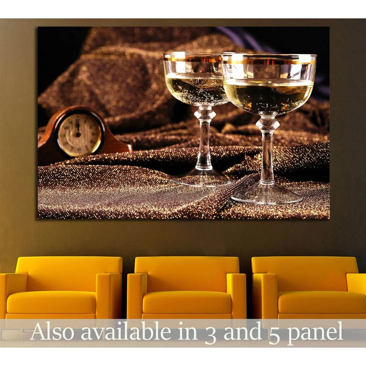 Wina Glasses №3436 Ready To Hang Canvas Print 1