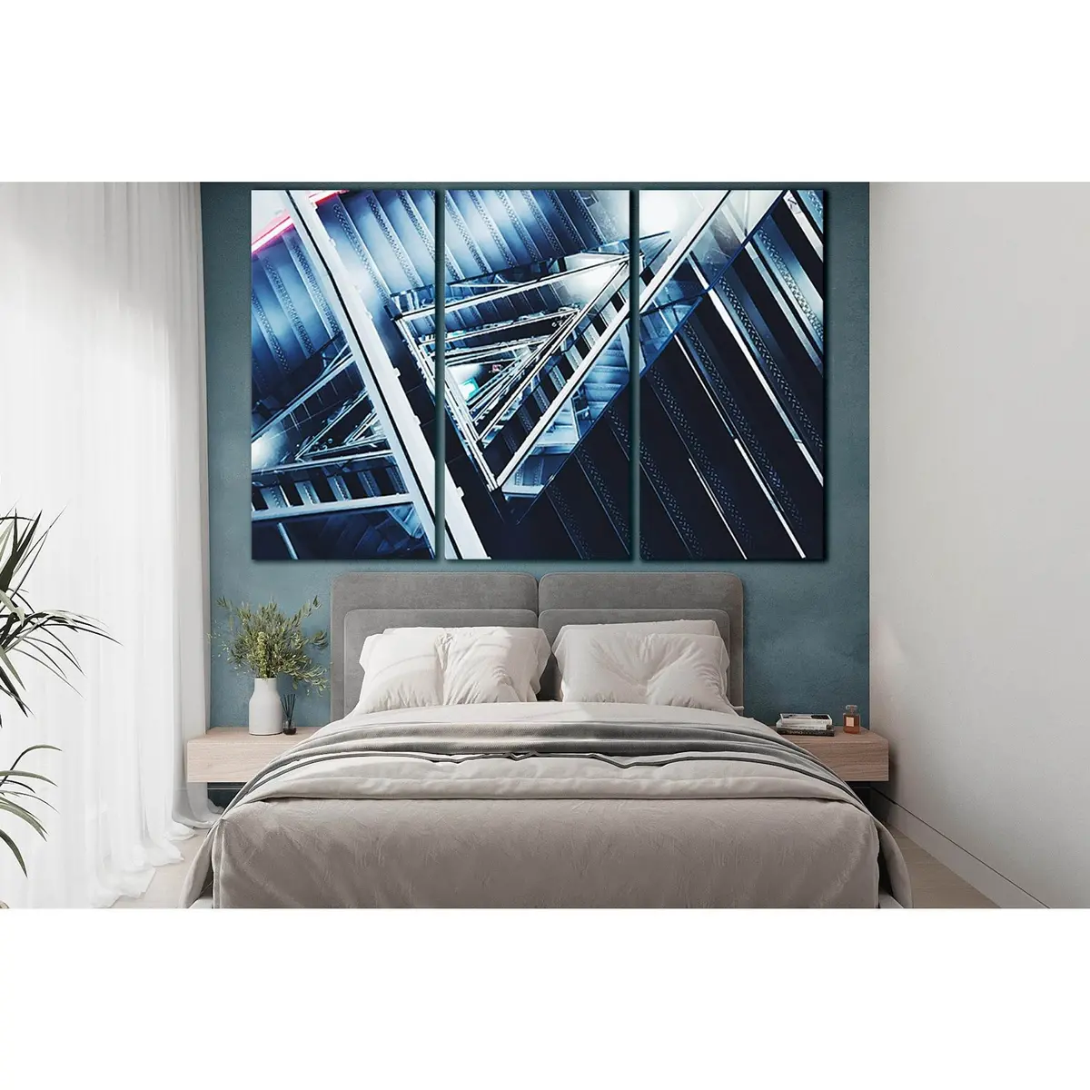 Winding Industrial Stairs №Sl1386 Ready To Hang Canvas Print 5