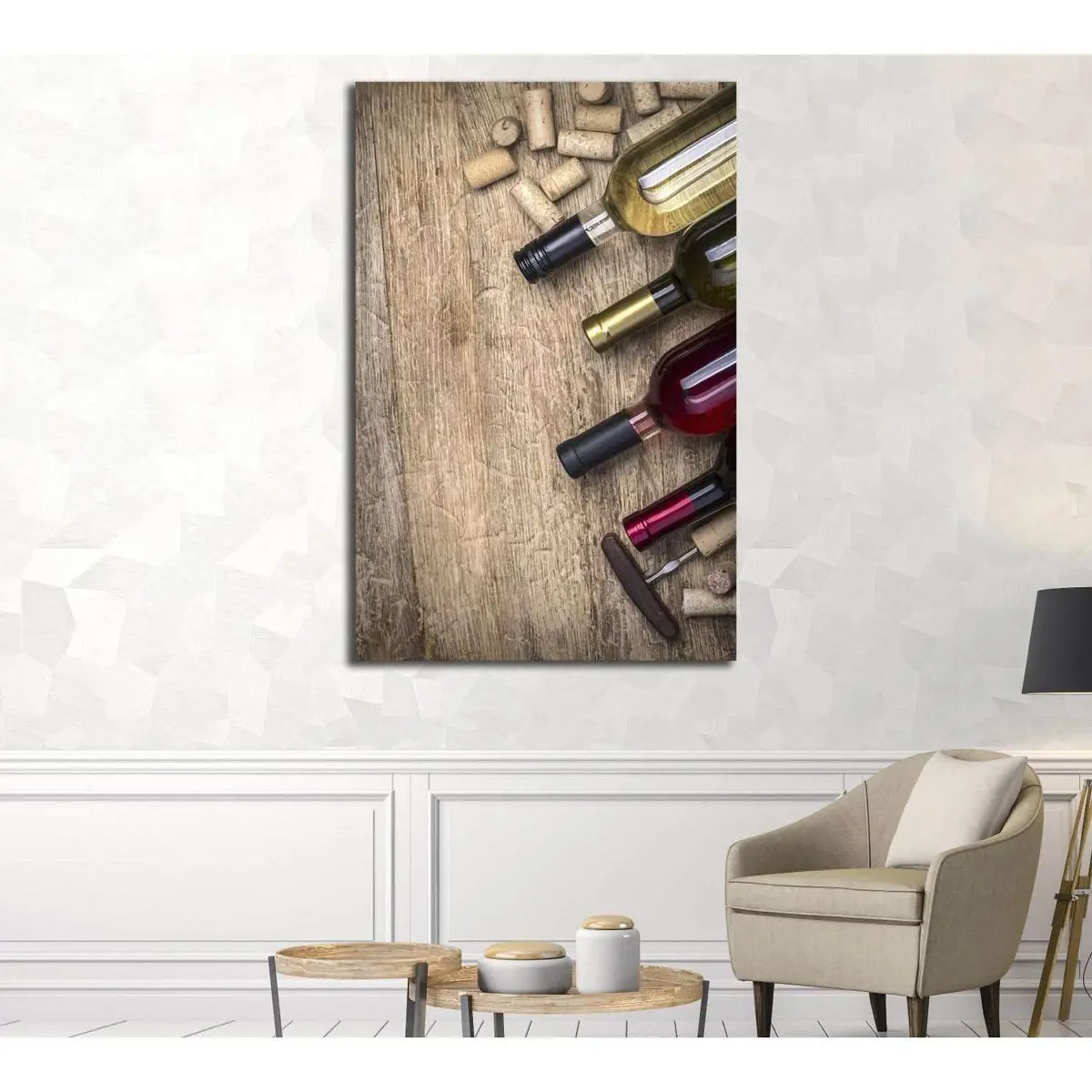Wine №3419 Ready To Hang Canvas Print 1