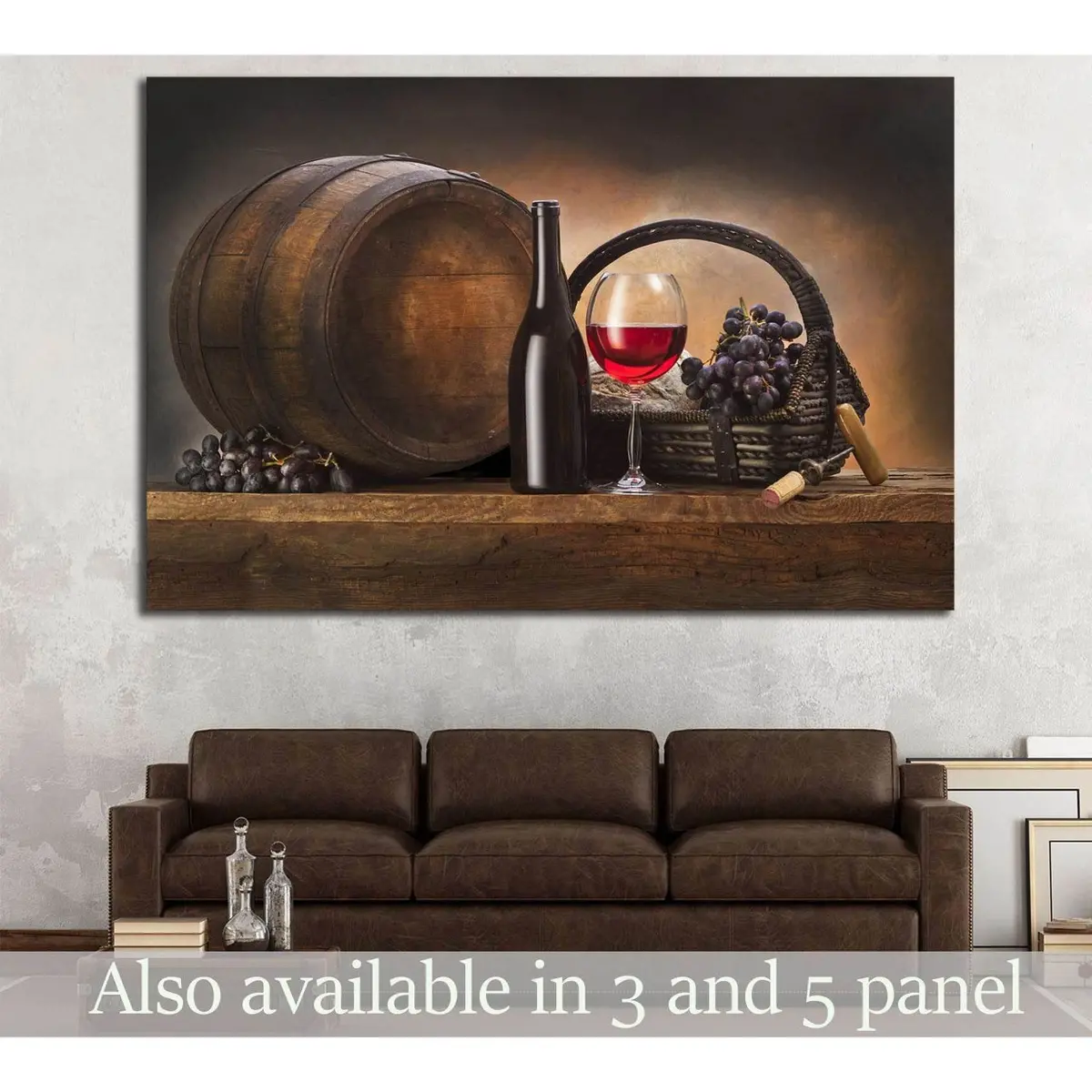 Wine №3438 Ready To Hang Canvas Print 1