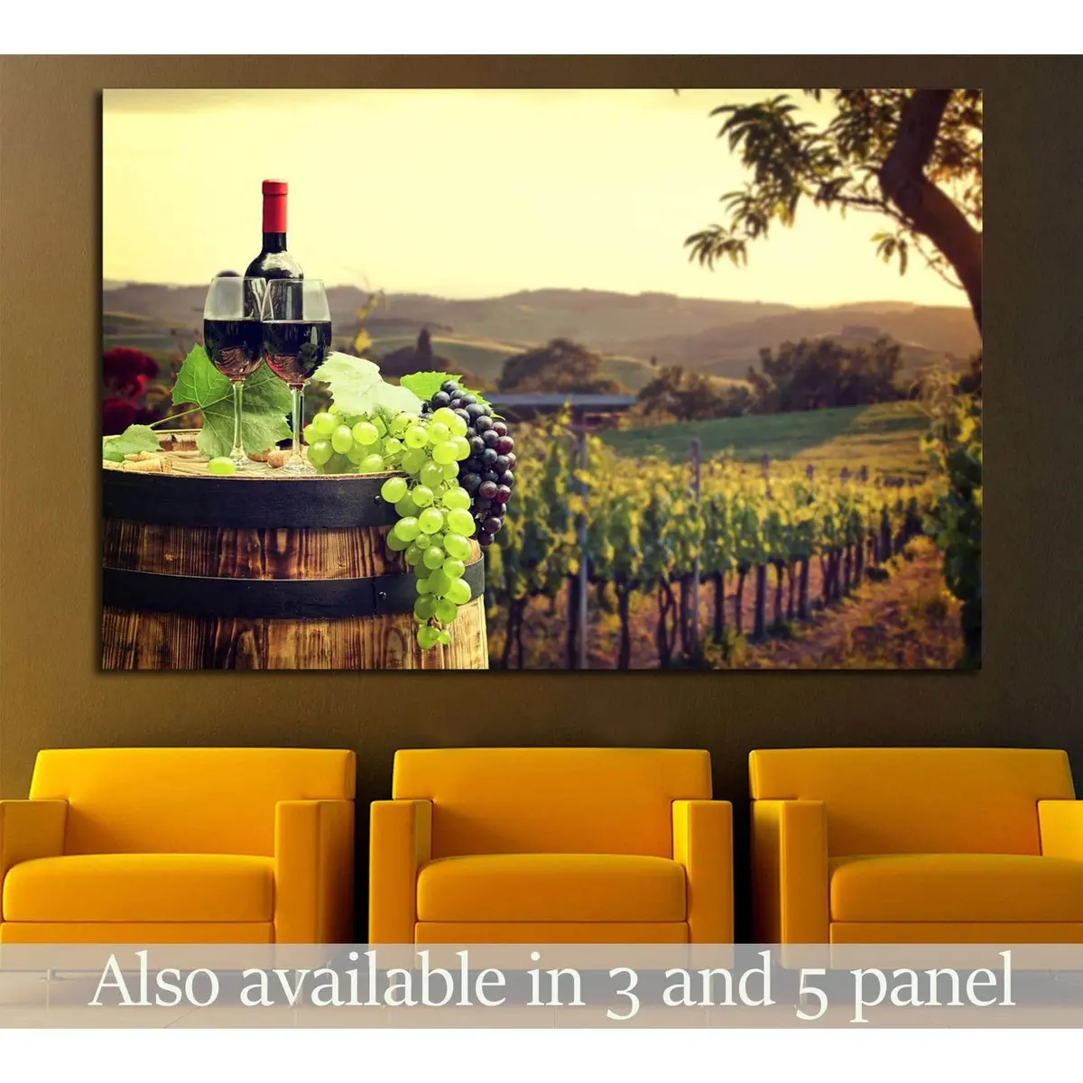 Wine №3439 Ready To Hang Canvas Print 1
