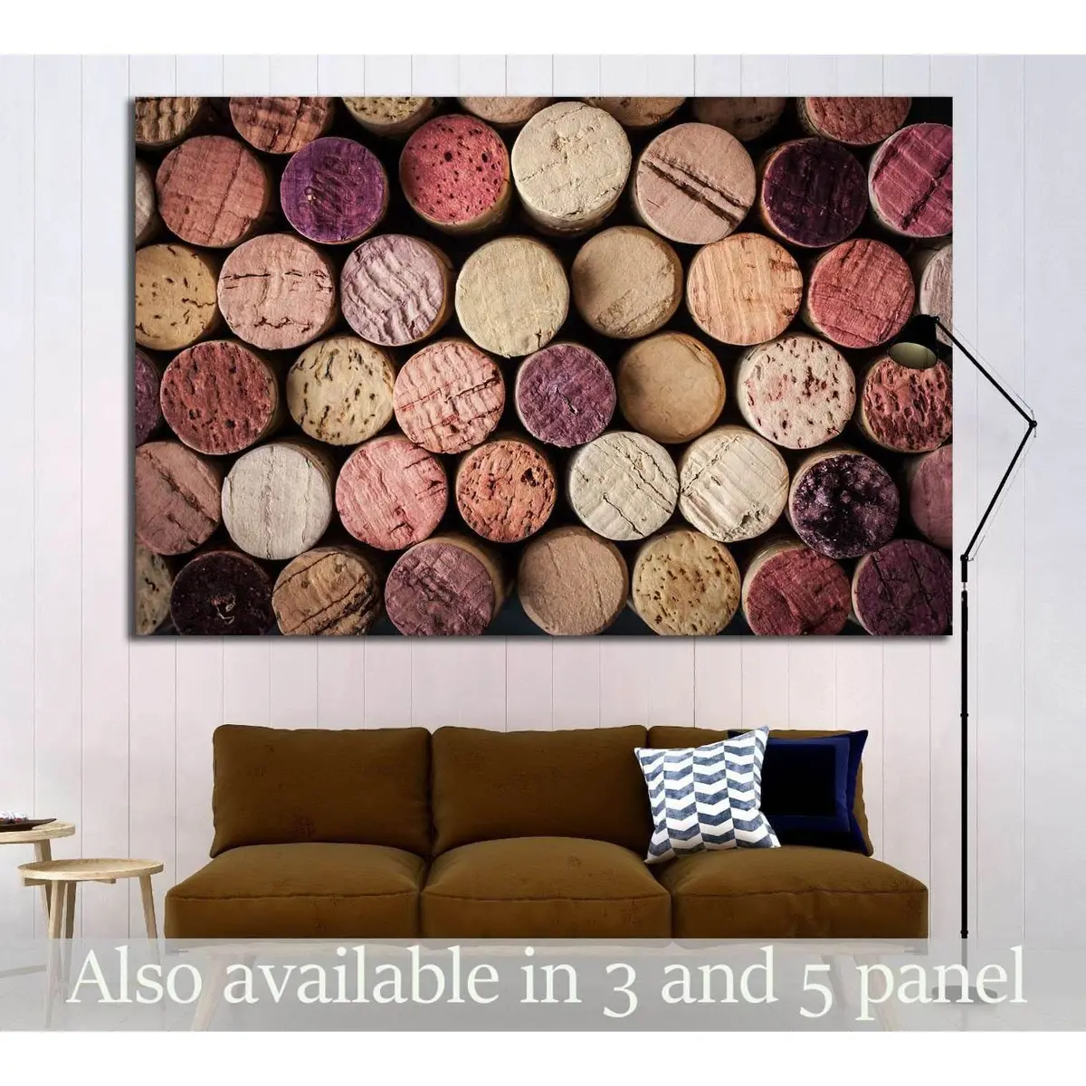 Wine Corks Background Horizontal №1918 Ready To Hang Canvas Print 1