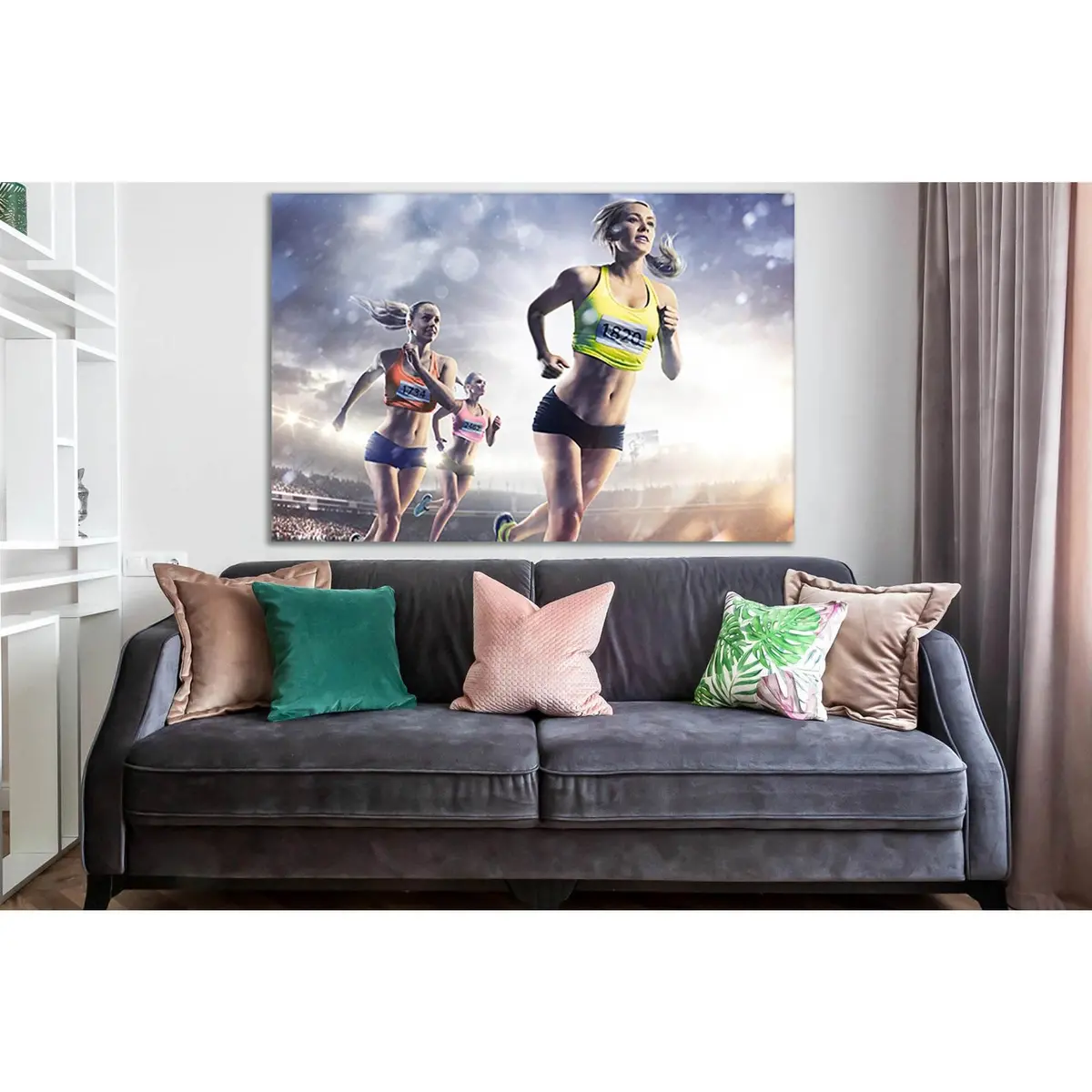 Womens Athletics Competition №Sl898 Ready To Hang Canvas Print 1