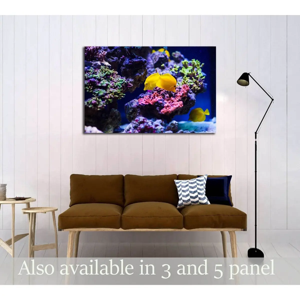 Wonderful And Beautiful Underwater World With Corals №3067 Ready To Hang Canvas Print 1