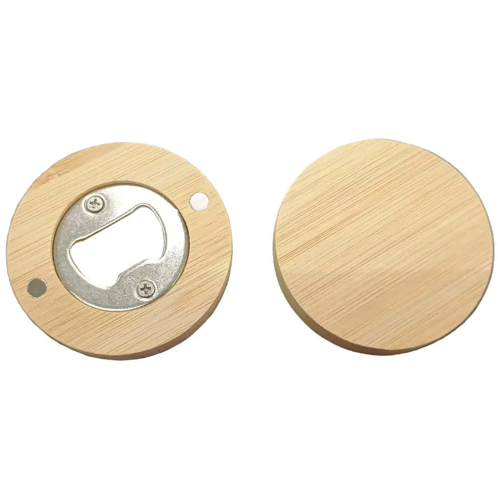 Magnetic Wood-Backed Bottle Opener (Blank) 1
