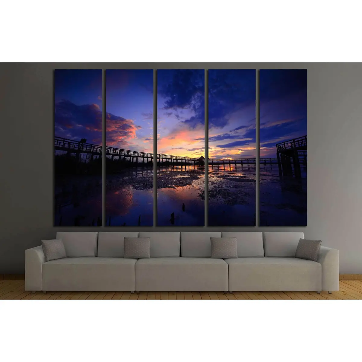 Khao Sam Roi Yod Wooden Bridge Canvas Art – Ready-to-Hang Wall Decor from Thailand’s National Park - Image 3