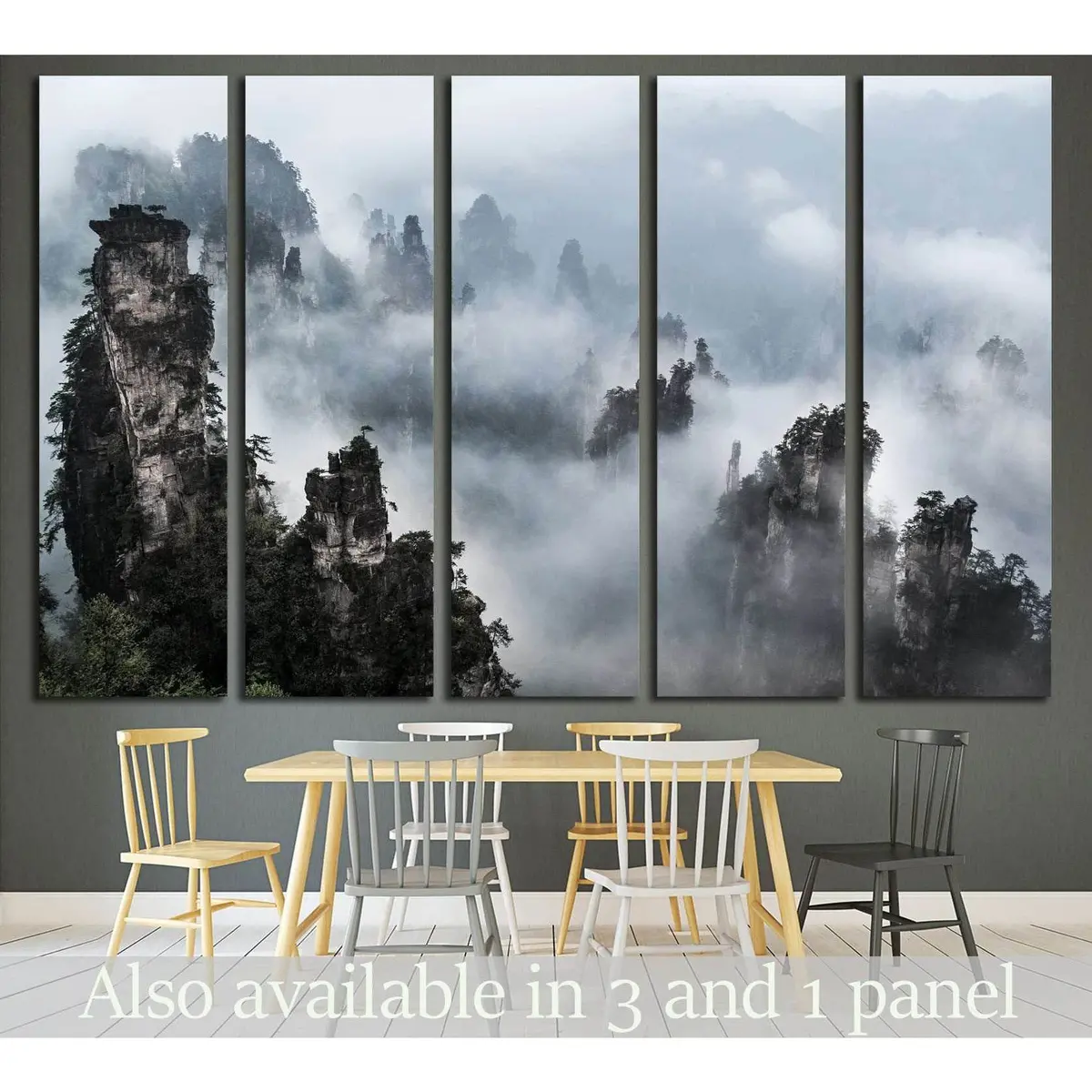 Wulingyuan National Forest Park, Hunan – 1993 Canvas Wall Art Print (Ready to Hang)