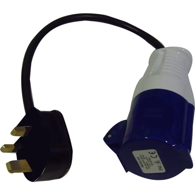 Waveline Industrial Socket 16A With Standard 3-Pin Plug 1