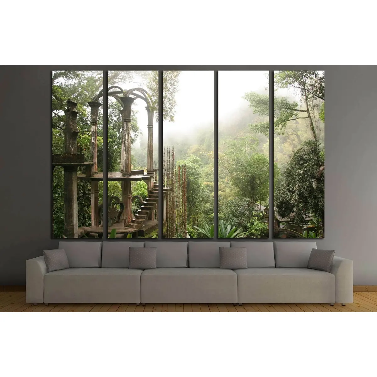 Edward James 'Xilitla, Mexico' №3191 Canvas Wall Art – Ready to Hang - Image 3