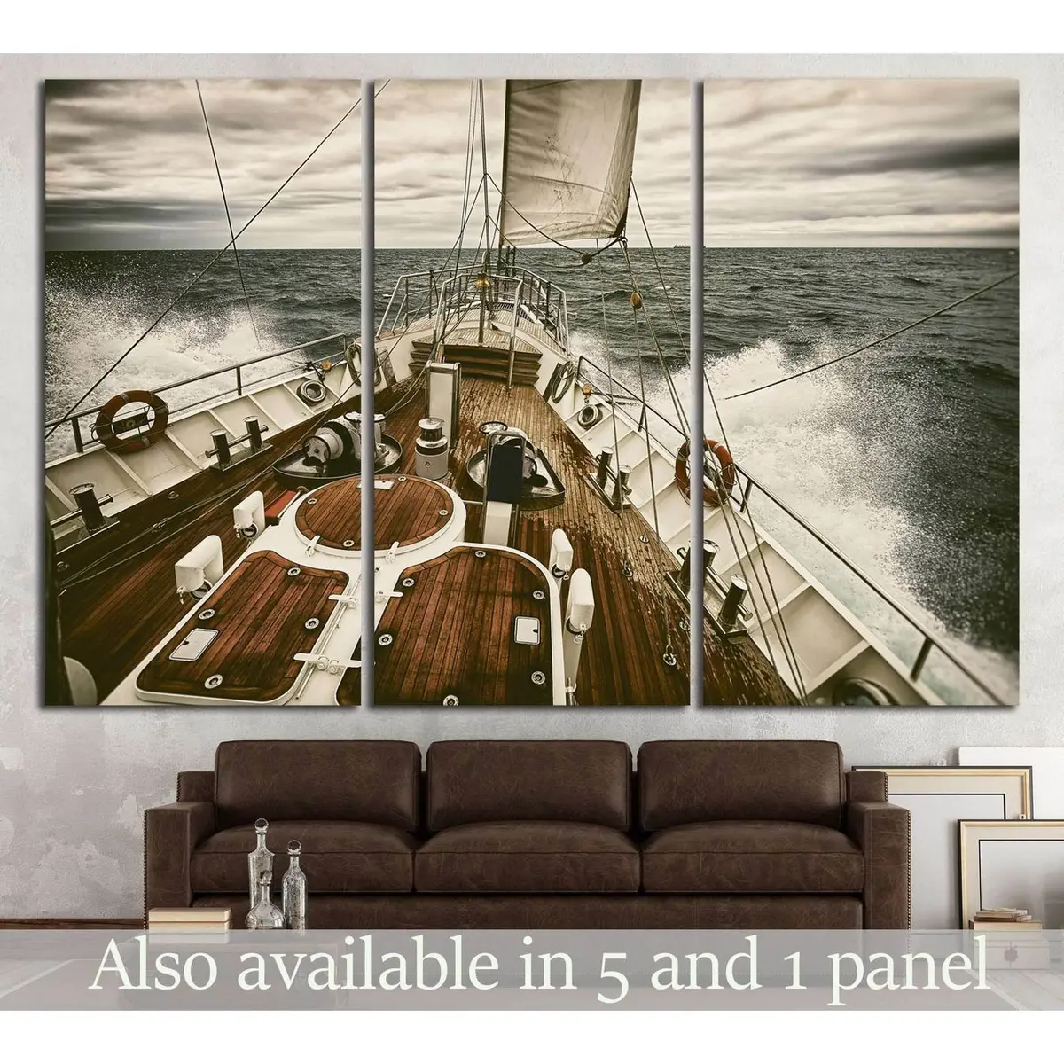 Yacht Wall Art №207 Ready To Hang Canvas Print 5