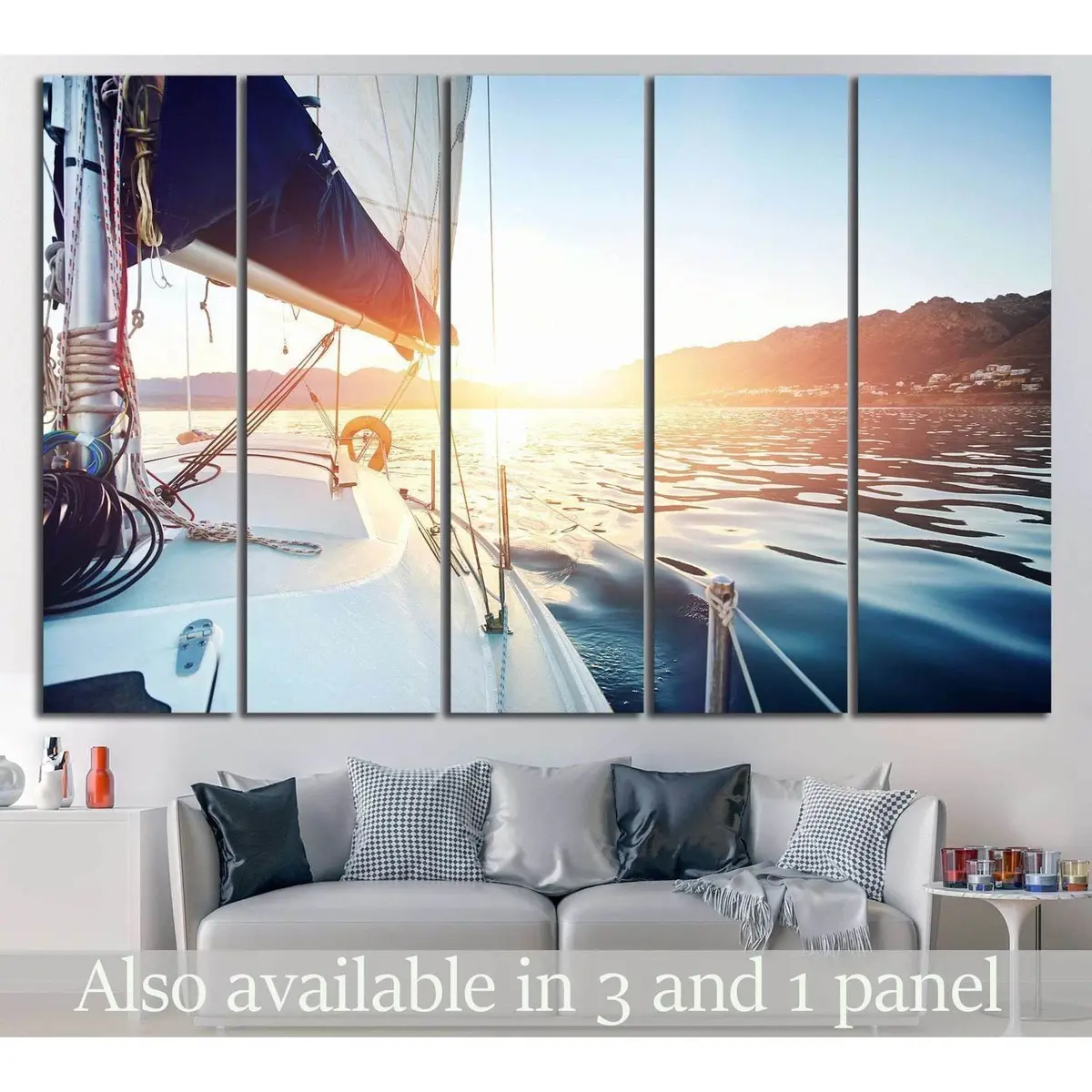 Nautical Yacht Canvas Wall Art Print #208 – Ready to Hang