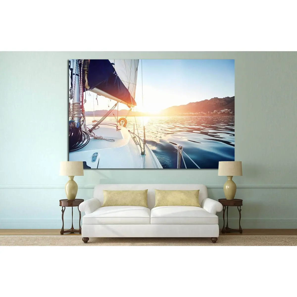 Yacht Wall Art №208 Ready To Hang Canvas Print 3