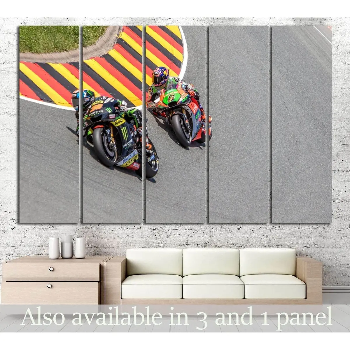 Yamaha and Aprilia Motorcycle Wall Art Canvas Print #159