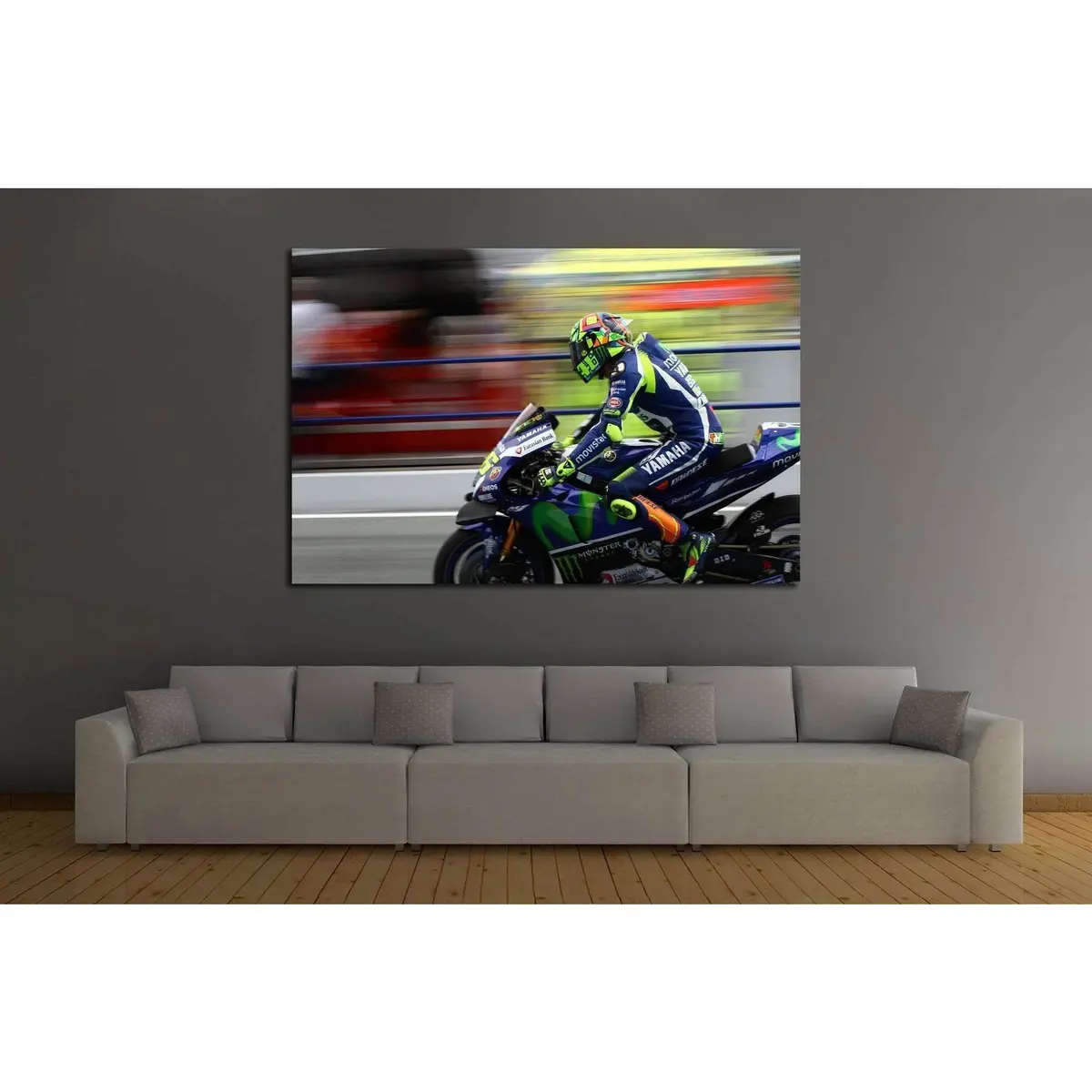 Yamaha Yzr-M1 №158 Ready To Hang Canvas Print 2