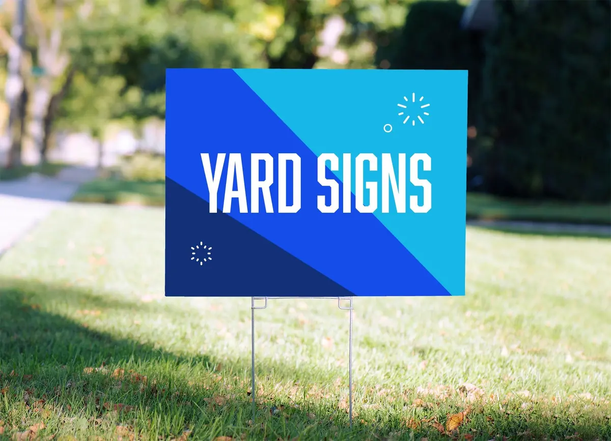 Yard Sign And H-Stake 1