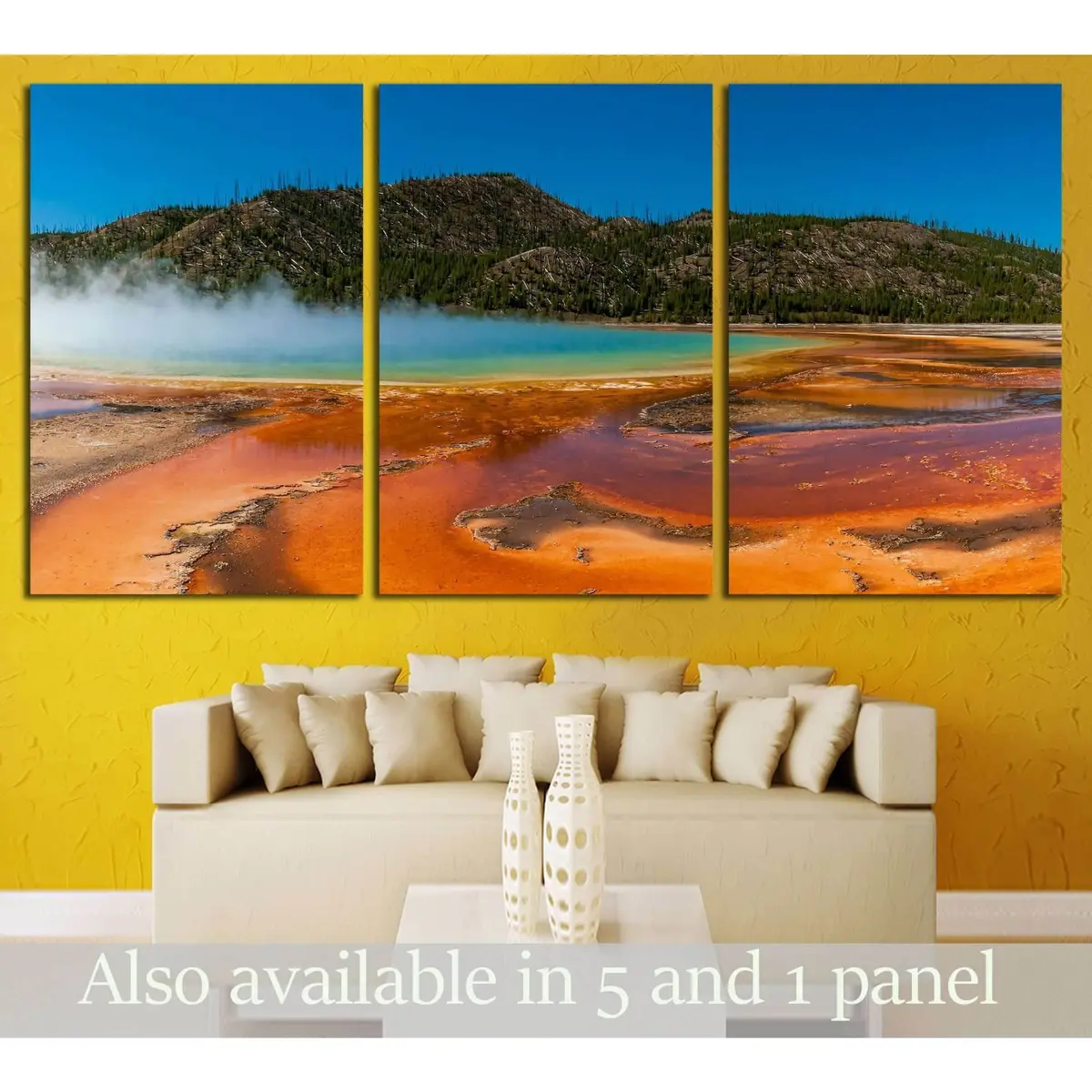 Yellowstone National Park,Usa №1989 Ready To Hang Canvas Print 5