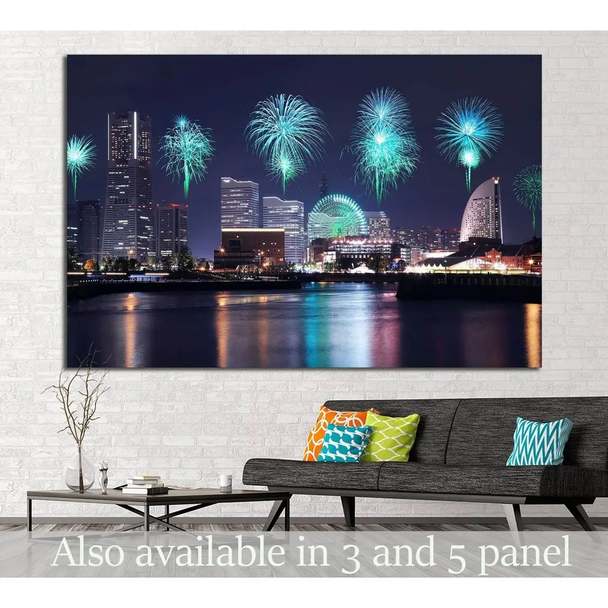 Yokohama City, Japan №793 Ready To Hang Canvas Print 1