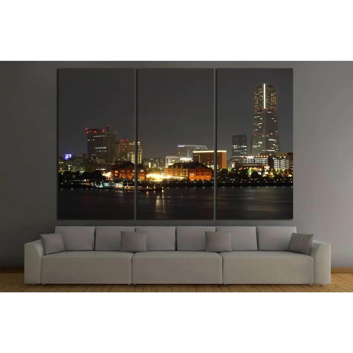 Yokohama City, Japan №831 Ready To Hang Canvas Print 5