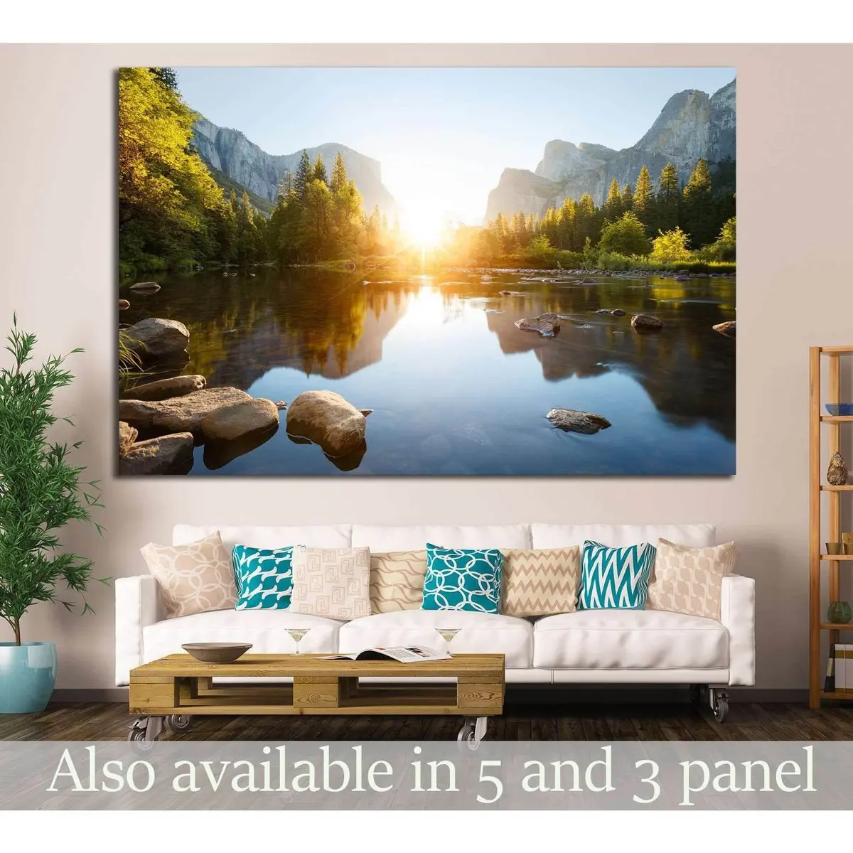 Yosemite Valley Sunrise №650 Ready To Hang Canvas Print 1