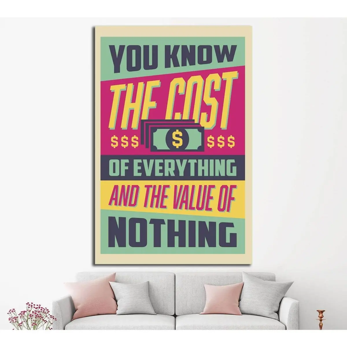You Know The Cost №4540 Ready To Hang Canvas Print 1