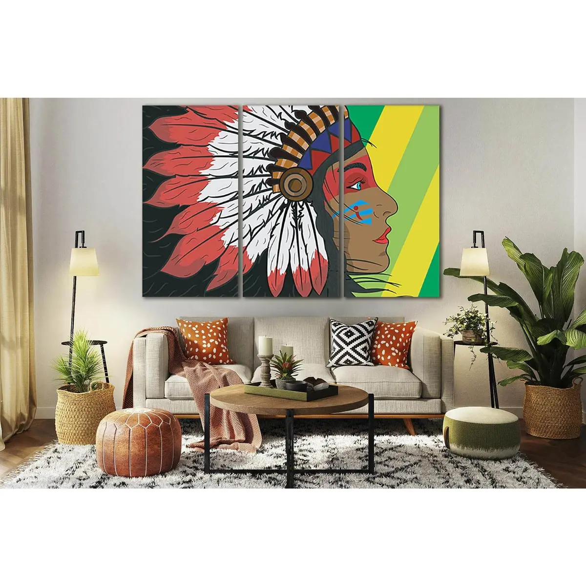 Young Indian Woman Pop Art №Sl531 Ready To Hang Canvas Print 5