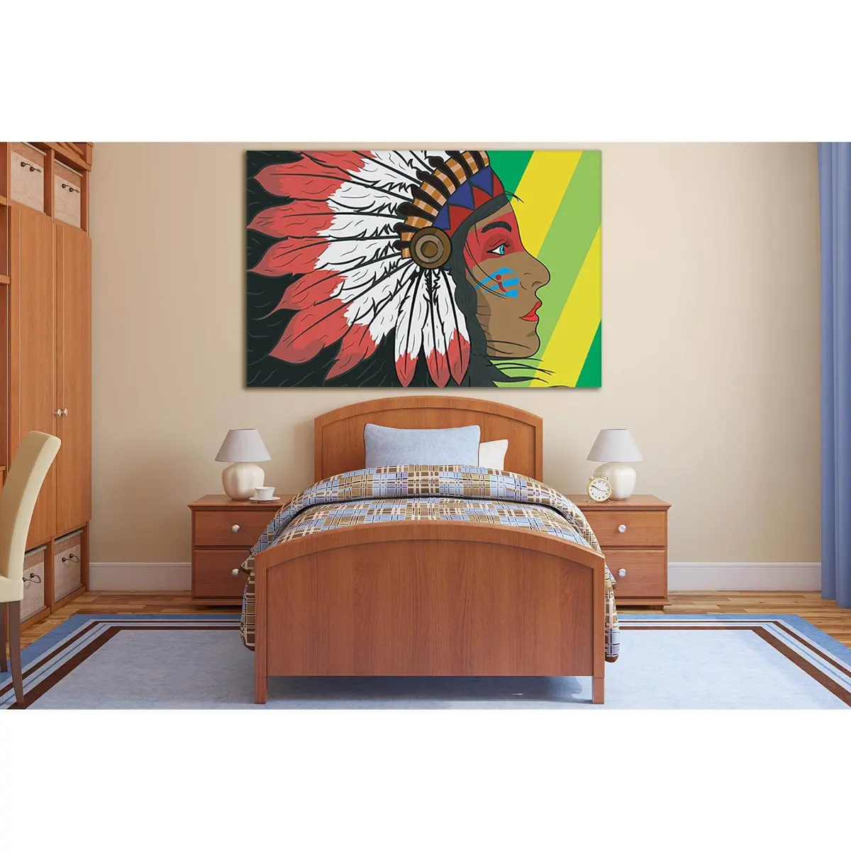 Young Indian Woman Pop Art №Sl531 Ready To Hang Canvas Print 2