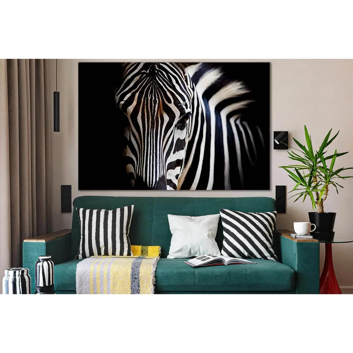 Zebra Close Up №Sl1039 Ready To Hang Canvas Print 1
