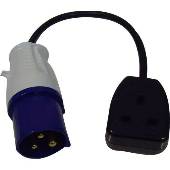 Waveline Hookup Adapter Socket 16A 250Vac To Ind Plug 13A 3-Pin 1