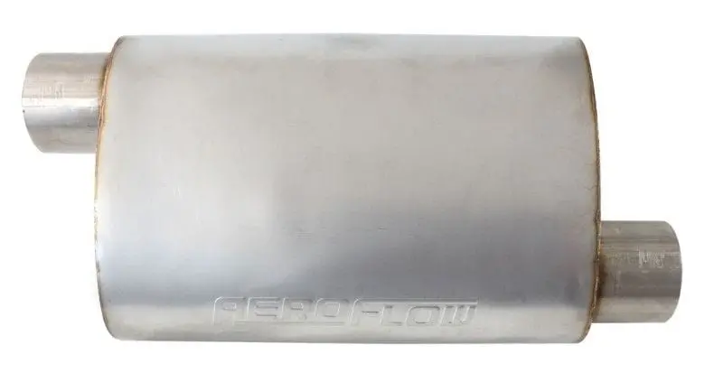 Af5500-350 5500-Series Stainless Steel 3.5" Offset Muffler – Dual Inlet/Outlet Design 1