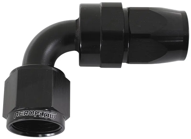 Af203-06Dblk 200-Series Ptfe 90° -6An Hose Fitting – Black Finish 1
