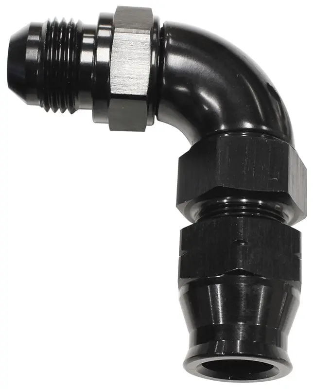 90-Degree Tube-To-An Adapter – 1/2" Od To -8An Black Anodized 1