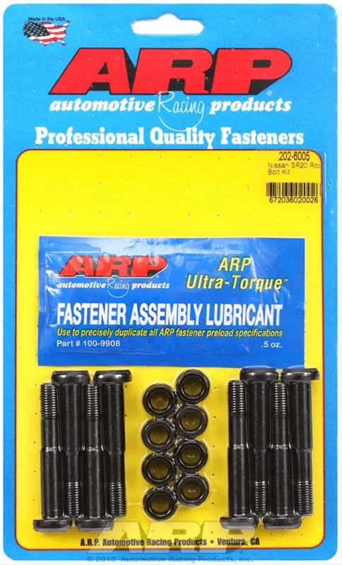 Arp High-Performance Rod Bolt Kit – Full-Thread, Heat-Treated Alloy, Part 202-6005 1