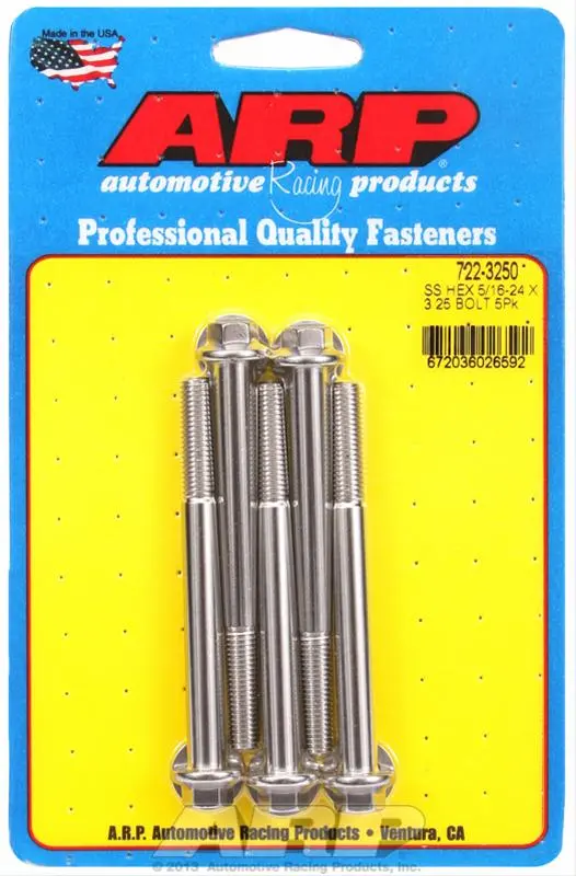Arp Stainless Steel Engine Bolts – Part 722-3250 1