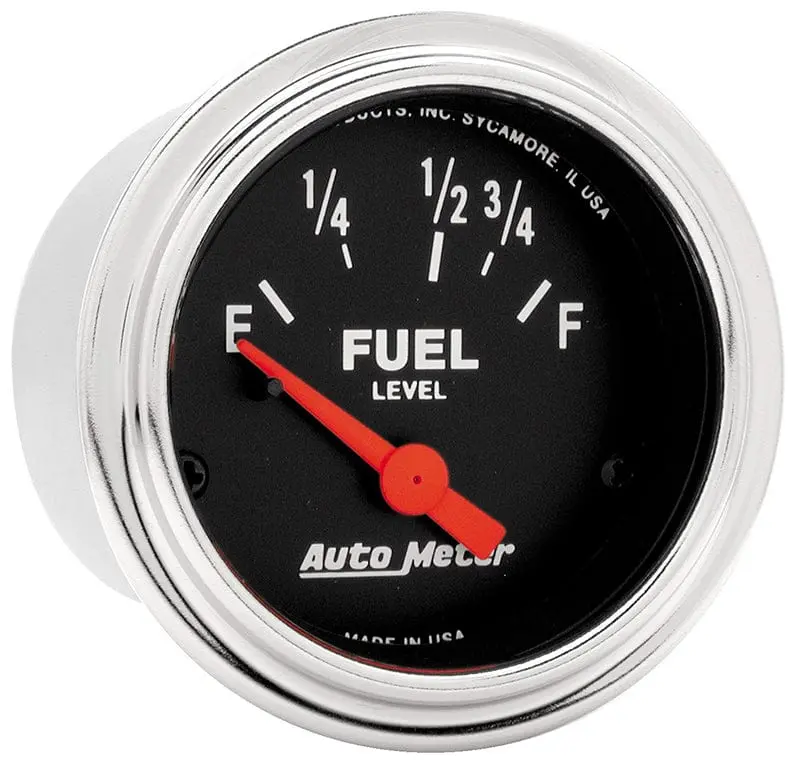 Autometer Au2515 Traditional Chrome Series Fuel Level Gauge 1