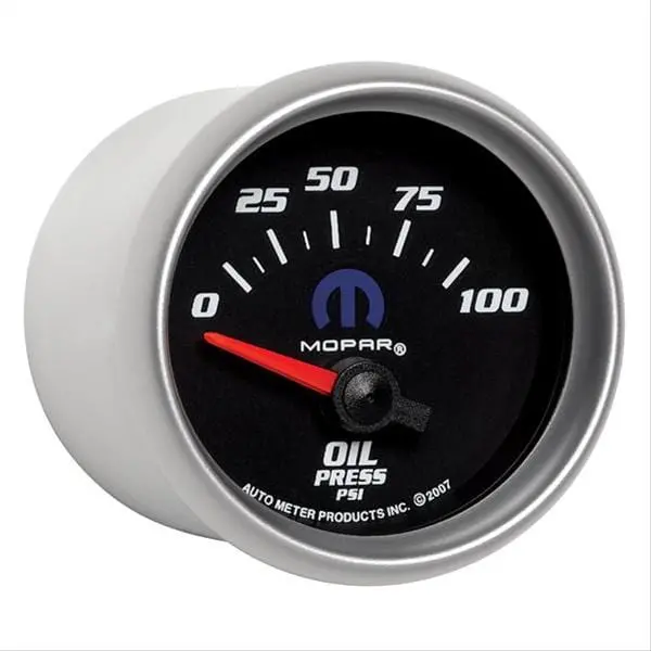 Autometer Mopar Series Analog Gauge Set – 2-1/16", Black Face 1