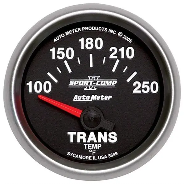 Autometer Sport-Comp Ii Analog Gauge – 2-1/16" Mechanical Pressure Or Voltage Readout With White Dial 1