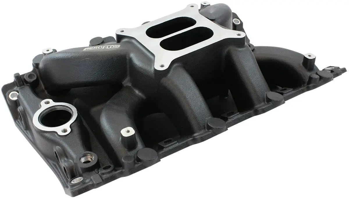 Holden 304 Air Gap Dual-Plane Intake Manifold – Matte Black Finish 1