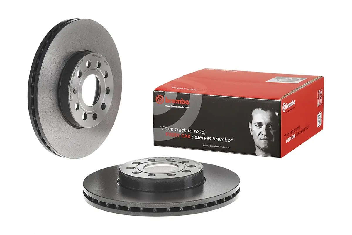 Brembo 09.9145.11 Uv-Coated Premium Brake Rotors – Enhanced Corrosion Resistance 1