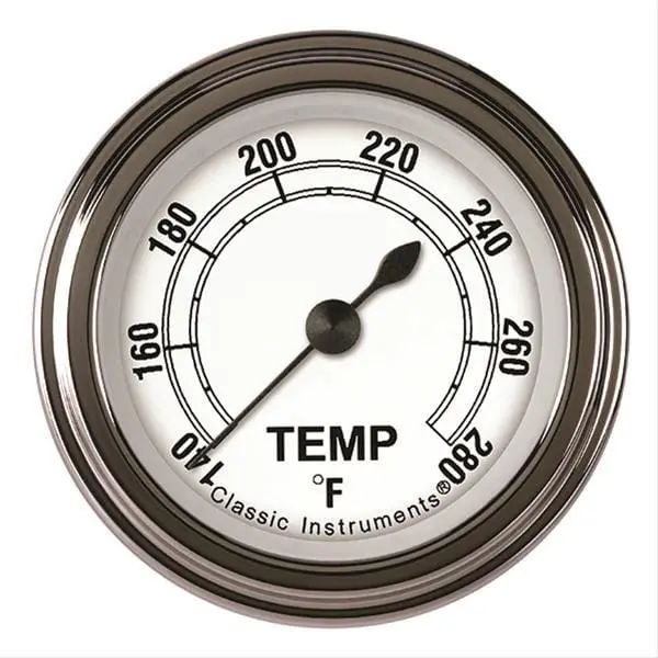 Classic Instruments Cw126Slf-02 White Series Gauges – Vintage-Inspired Analog Dash Set 1