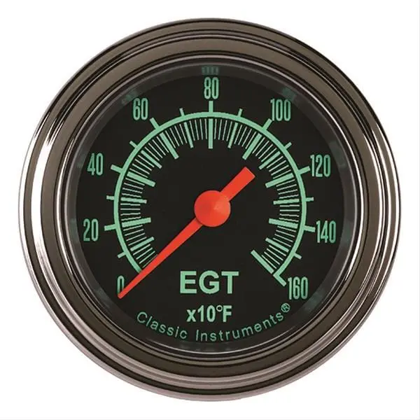 Classic Instruments Gs198Slf G-Stock Analog Gauge Set – Black Face With White Lighting 1
