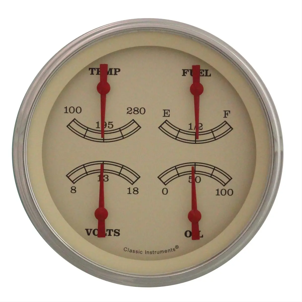 Classic Instruments Vt73Slc Vintage Series Analog Gauge Cluster – 5-Inch Round Layout 1