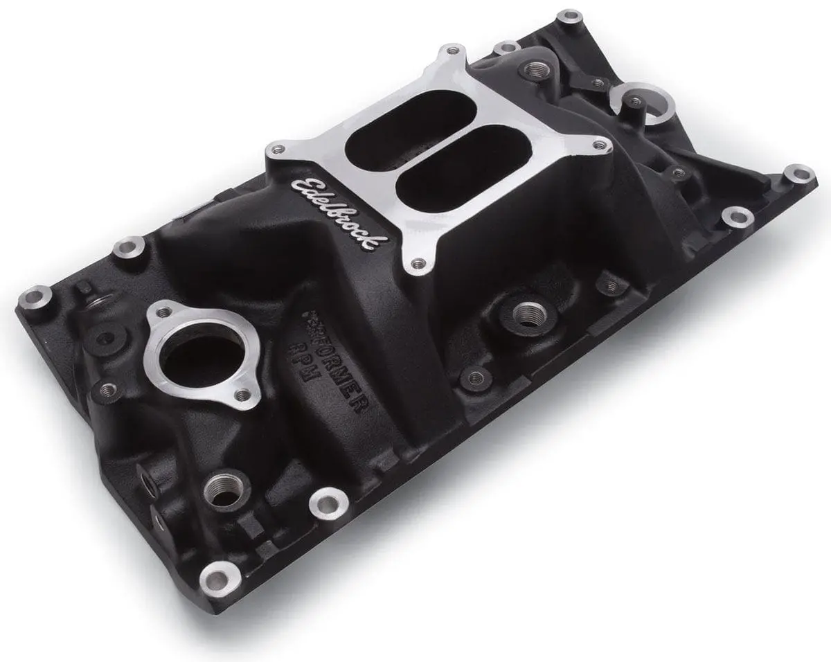 Edelbrock Performer Rpm Intake Manifold – Black-Anodized Aluminum For Carbureted Big Block Chevy 1