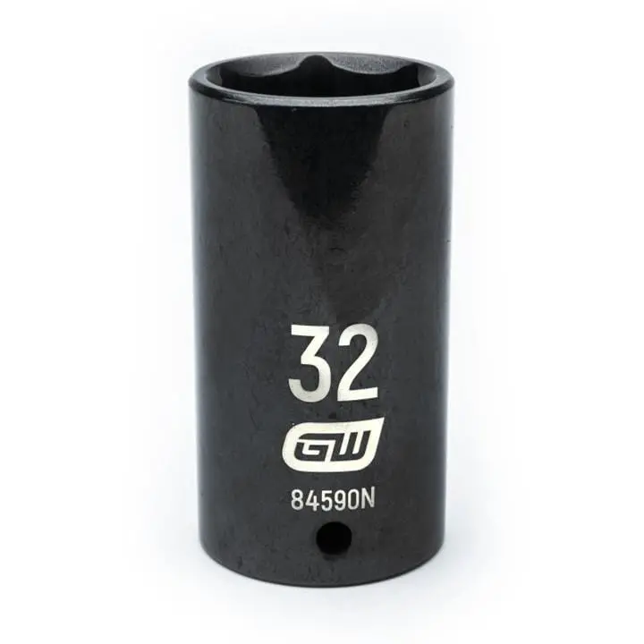 Gearwrench 84590N Impact Socket Set – Chrome Vanadium, 1/2" Drive, Deep Well Design 1