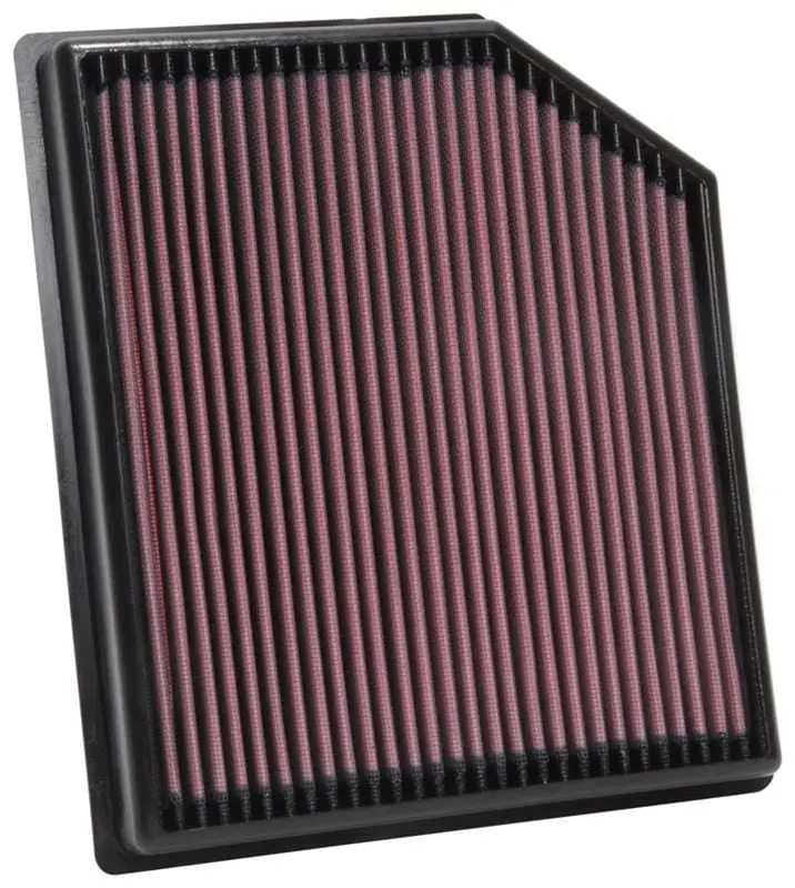 K&N High-Flow Replacement Air Filter – Washable, Reusable Oiled Cotton Media (33-5077) 1